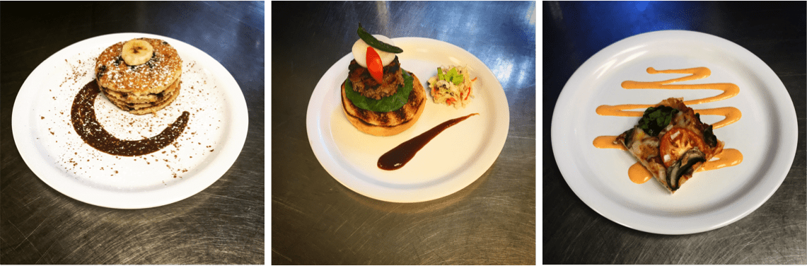 beautifully plated camp food