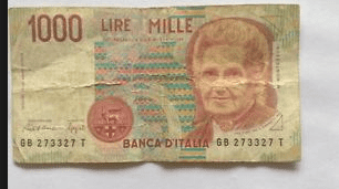 1000 Lire note